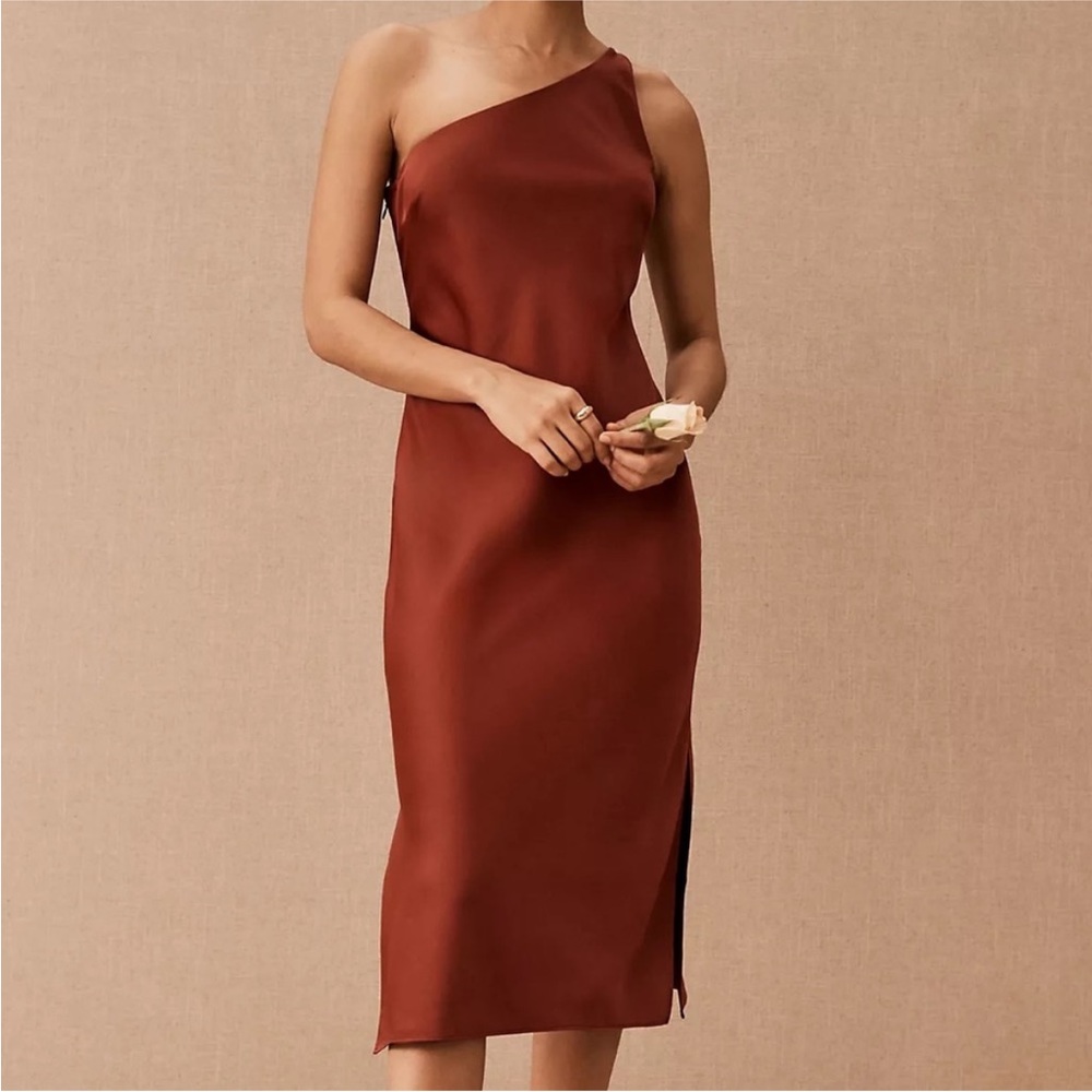 BHLDN one shoulder dress
